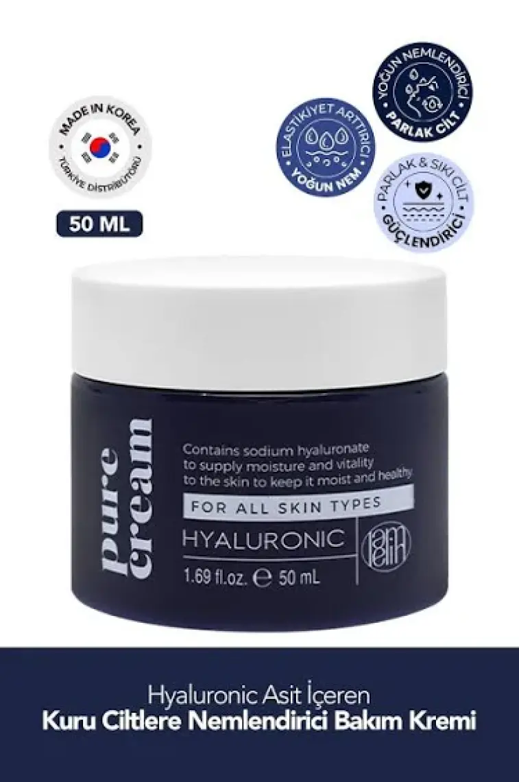 Lamelin Hyaluronic Acid Içeren Nemlendirici Yüz Bakım Kremi Lamelin Hyaluronic Pure Cream 50 ml