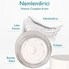 Baga Botoks Etkisi Yaratan C Vitamini ve Peptid İçeren Nemlendirici Krem - 50 ml, Hassas Ciltler için Gözenek Sıkılaştırıcı
