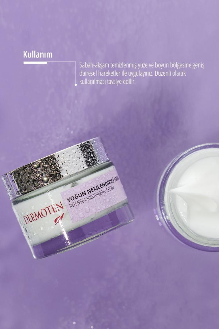 Dermoten 72 Saat Etkili Yoğun Nemlendirici Cilt Bakım Kremi 50 ml