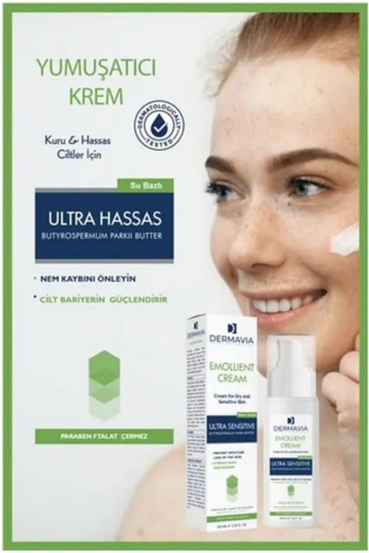 Dermavia Kuru ve Hassas Ciltler Için Emolyent Krem 100 ml