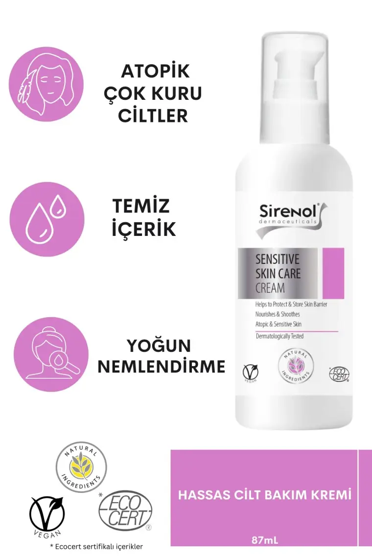 Sirenol Natural Hassas Cilt Bakım Kremi
