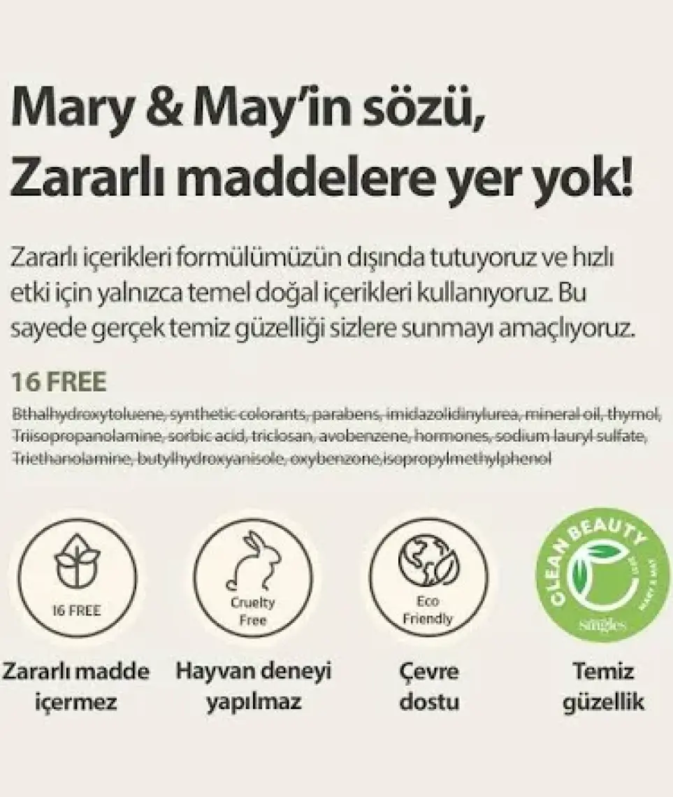 Mary & May Sensetive Soothing Hassasiyet ve Yağlanma Karşıtı Nemlendirici Jel Krem