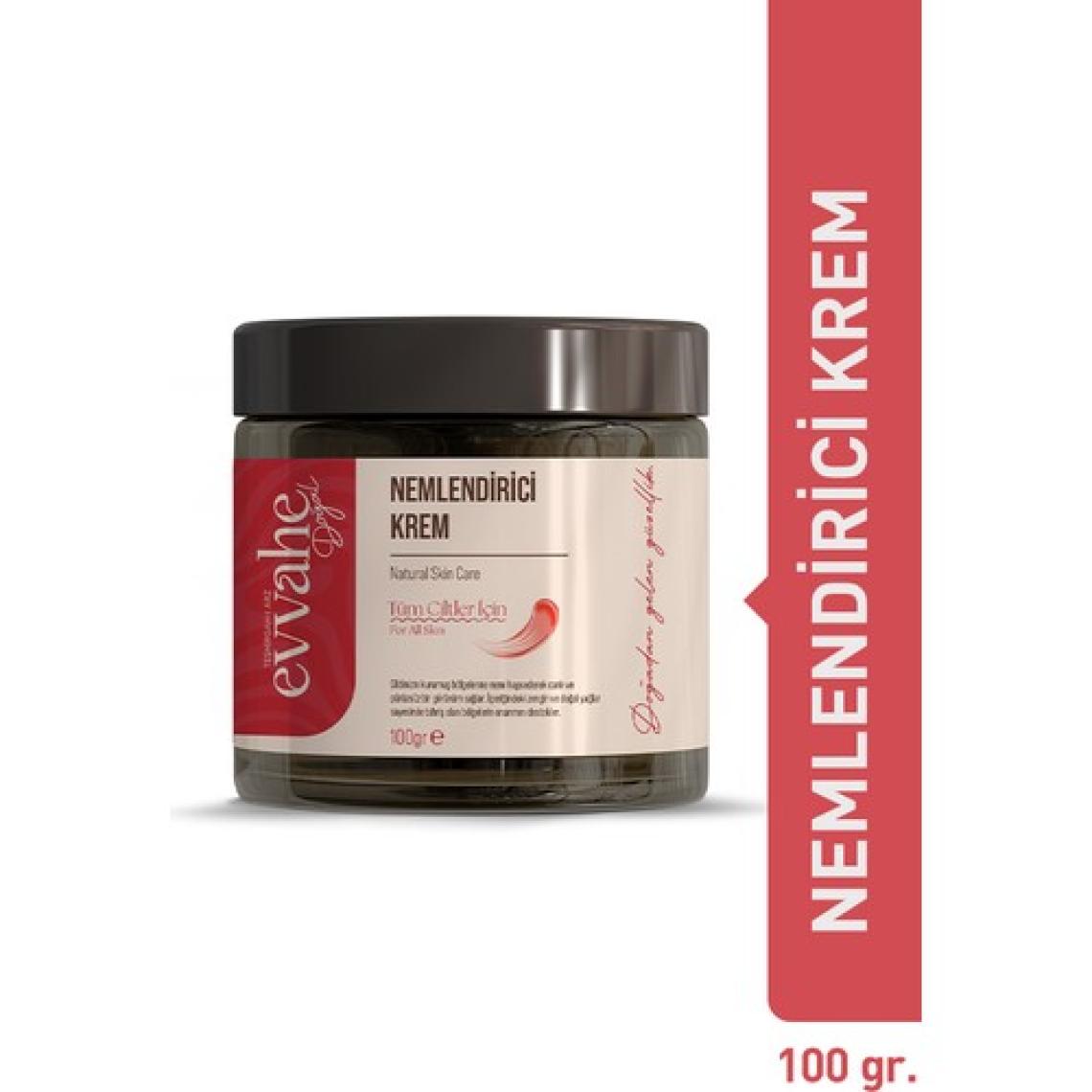 Evvahe Doğal Nemlendirici Krem - Balmumu, Hindistan Cevizi Yağı ve Zeytinyağı ile, 100 ml
