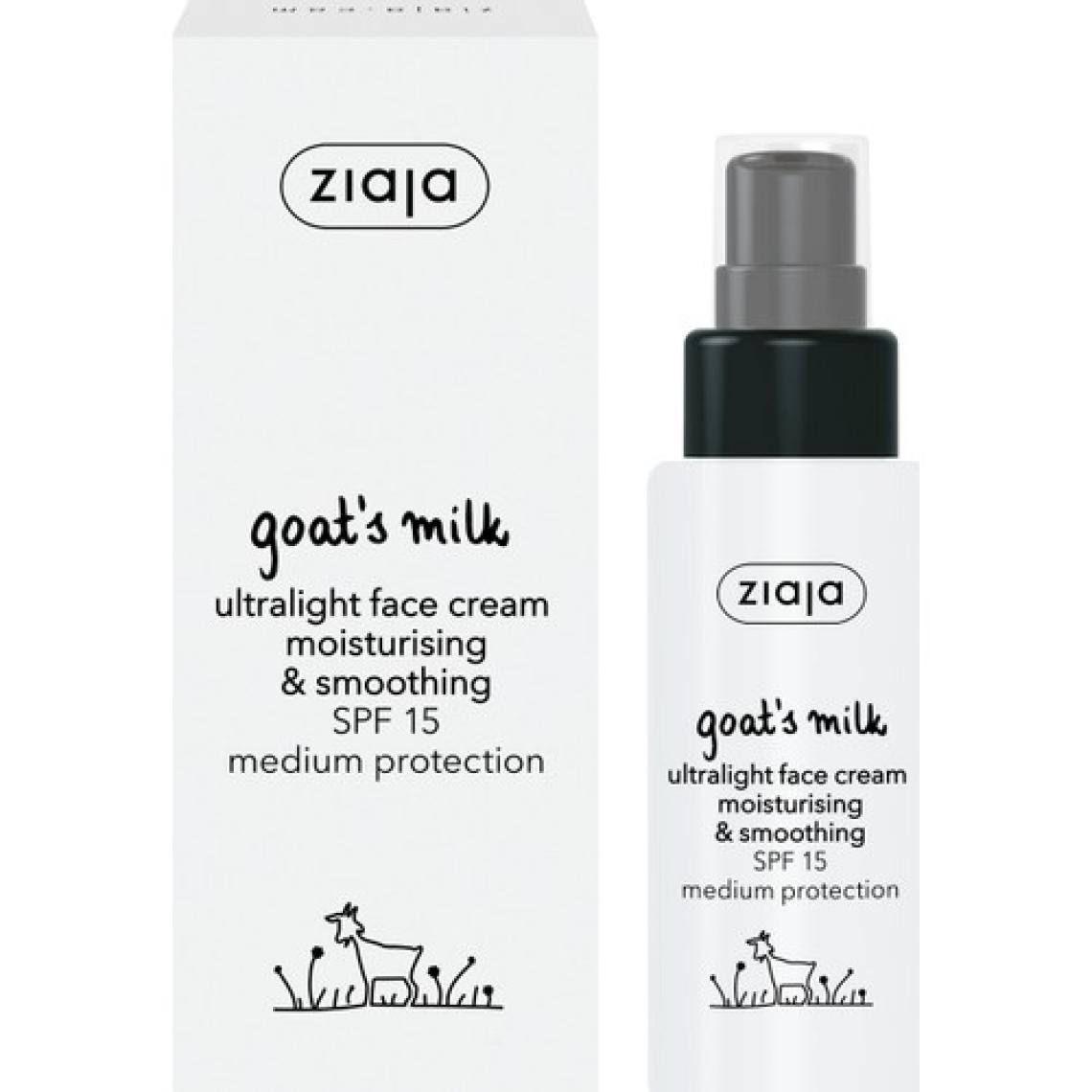 Ziaja Keçi Sütü Ultra Hafif  Nemlendirici ve  Krem SPF 15 UVA/UVB 50ml
