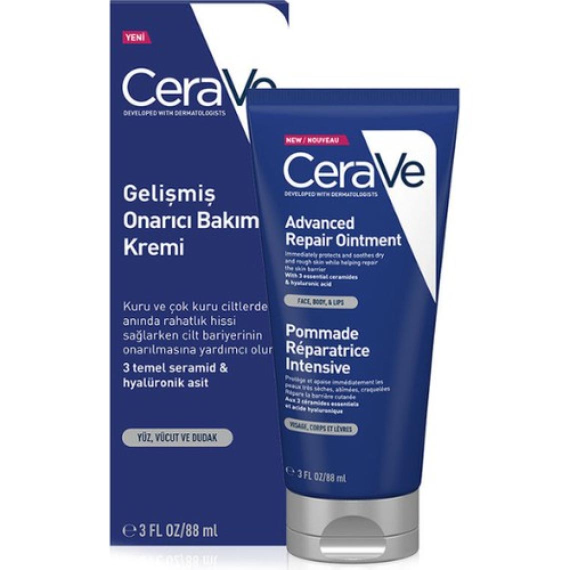 Cerave Advanced Onarıcı Bakım Kremi Yüz,Vücut ve Dudak 88 ml