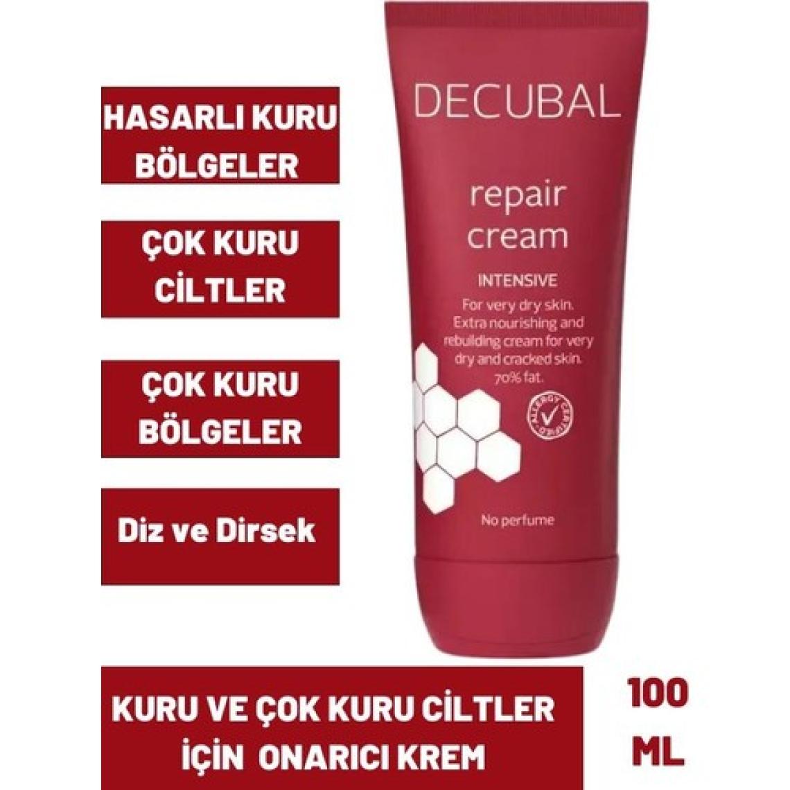 Decubal Çok Kuru ve Hasarlı Ciltler Için Ekstra Besleyici 100 ml Onarıcı Krem