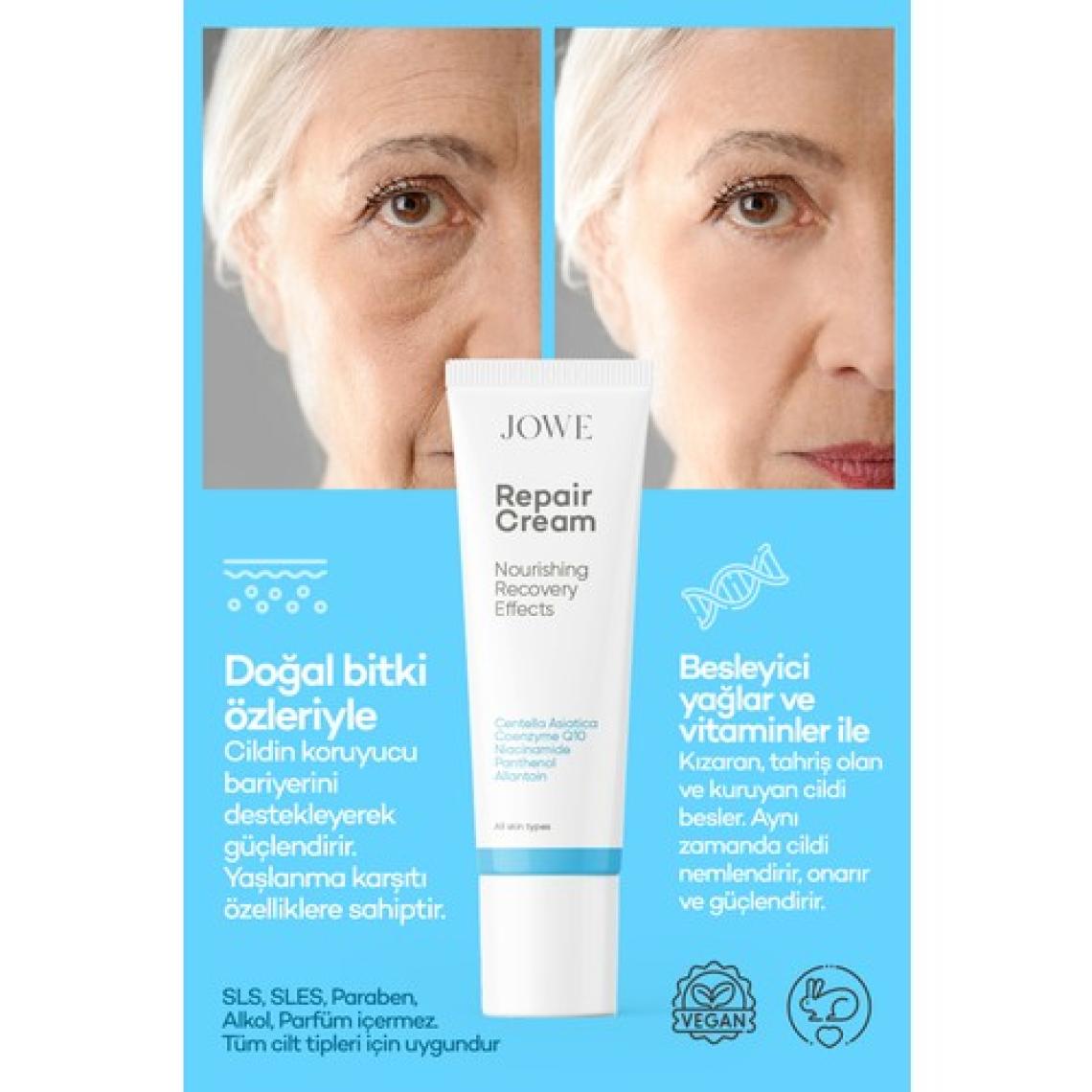 Jowe Onarıcı Cilt Bakım Kremi - Yoğun Nemlendirme ve Cilt Bariyerini Güçlendirme, 40 ml, Unisex