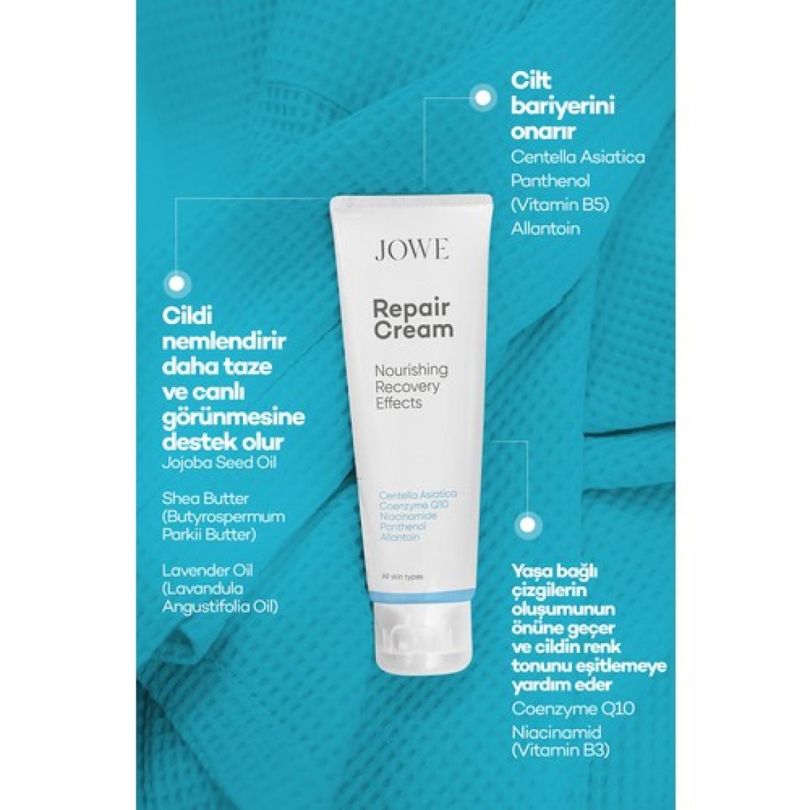 Jowe Onarıcı Cilt Bakım Kremi - Yoğun Nemlendirme ve Cilt Bariyerini Güçlendirme, 40 ml, Unisex