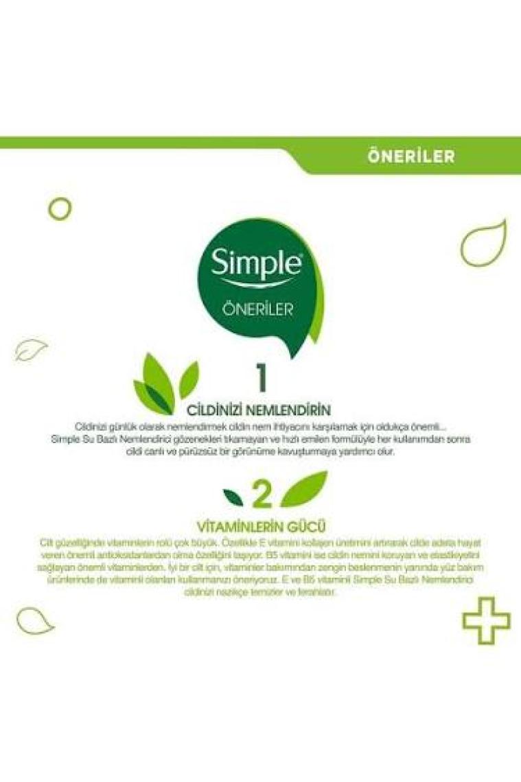 Simple Sensitive Skin Experts Su Bazlı Nemlendirici 125 ml x 2 Adet