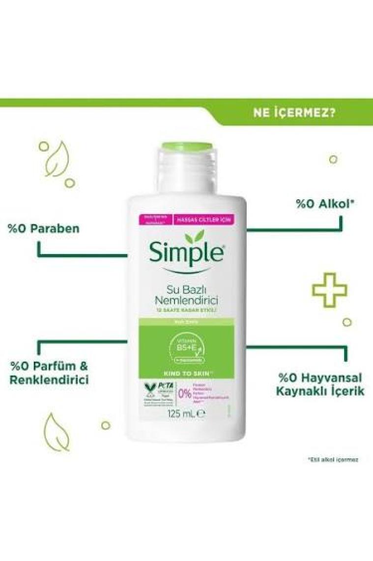 Simple Sensitive Skin Experts Su Bazlı Nemlendirici 125 ml x 2 Adet