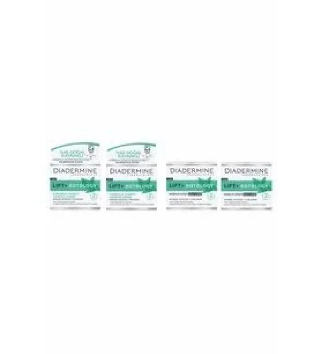 Diadermine Lift+ Botology Gündüz ve Gece Kremi - Bitkisel İçerikli Nemlendirici, 2×50 ml, Tüm Cilt Tipleri için Pürüzsüzleştirici Etkili