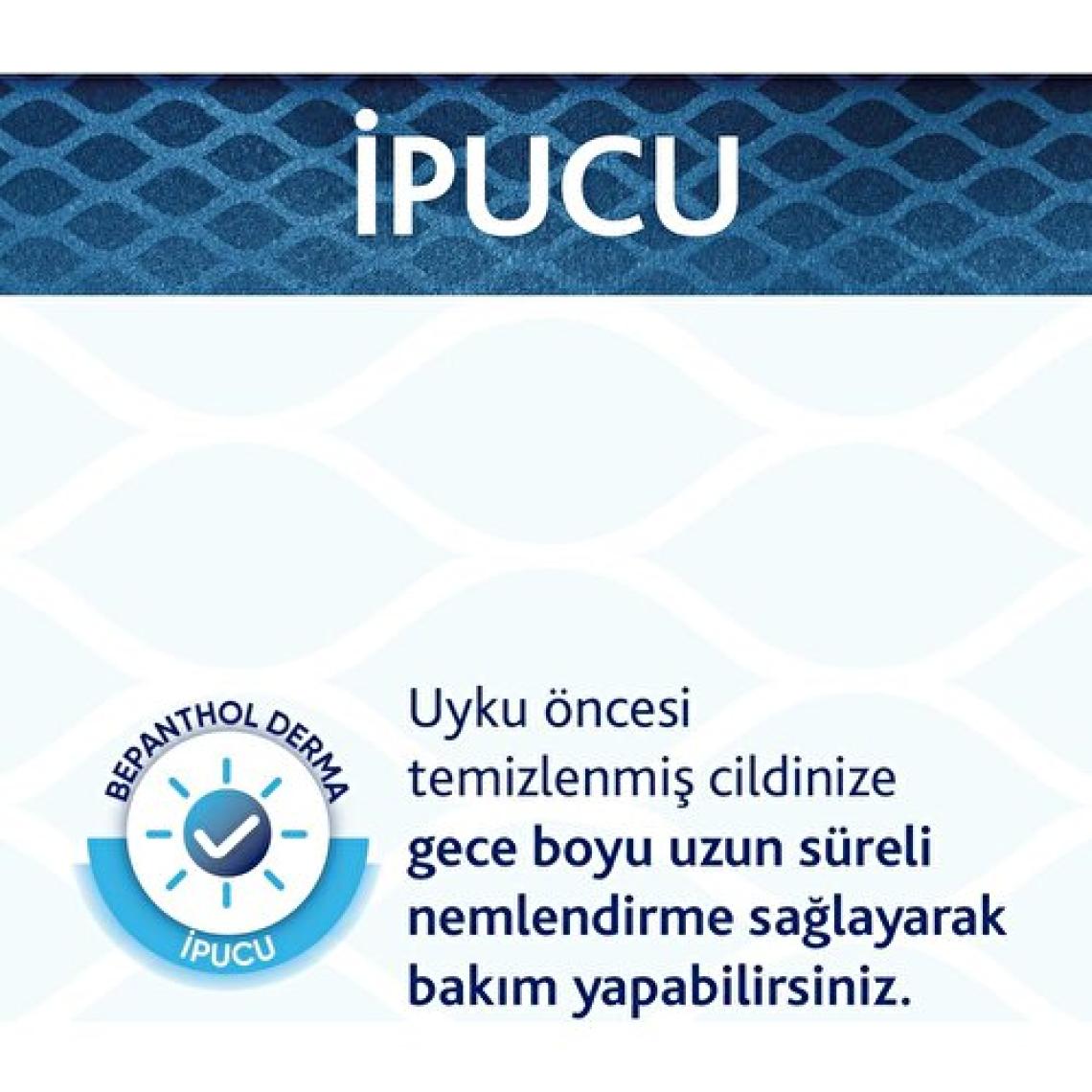 Bepanthol Derma Yoğun Nemlendirici Gece Bakım Kremi 50ML l Provitamin B5 Bakım Kompleksi