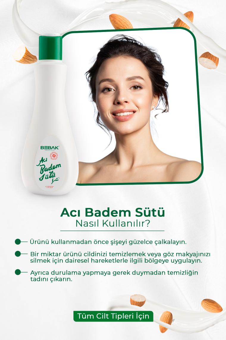 Bebak Acı Badem Sütü 120 ml