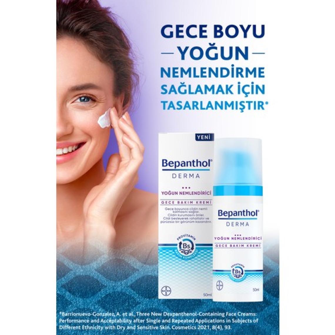 Derma Yoğun Nemlendirici Gece Yüz Bakım Kremi 50ml