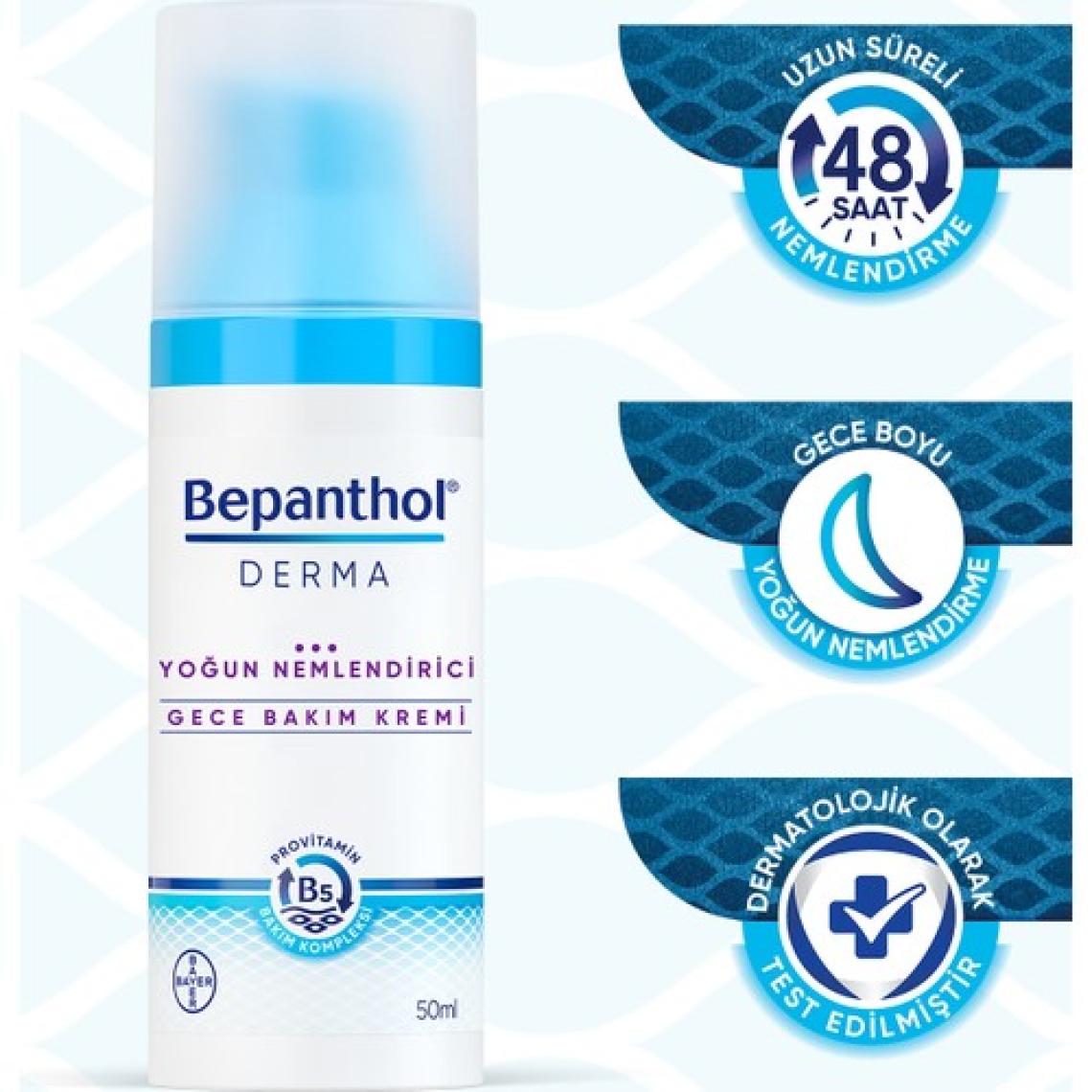 Derma Yoğun Nemlendirici Gece Yüz Bakım Kremi 50ml