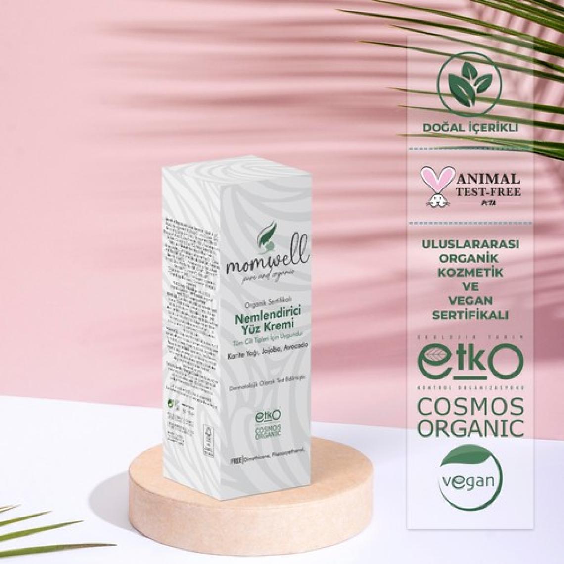Momwell Organik Nemlendirici Yüz Kremi 50ml