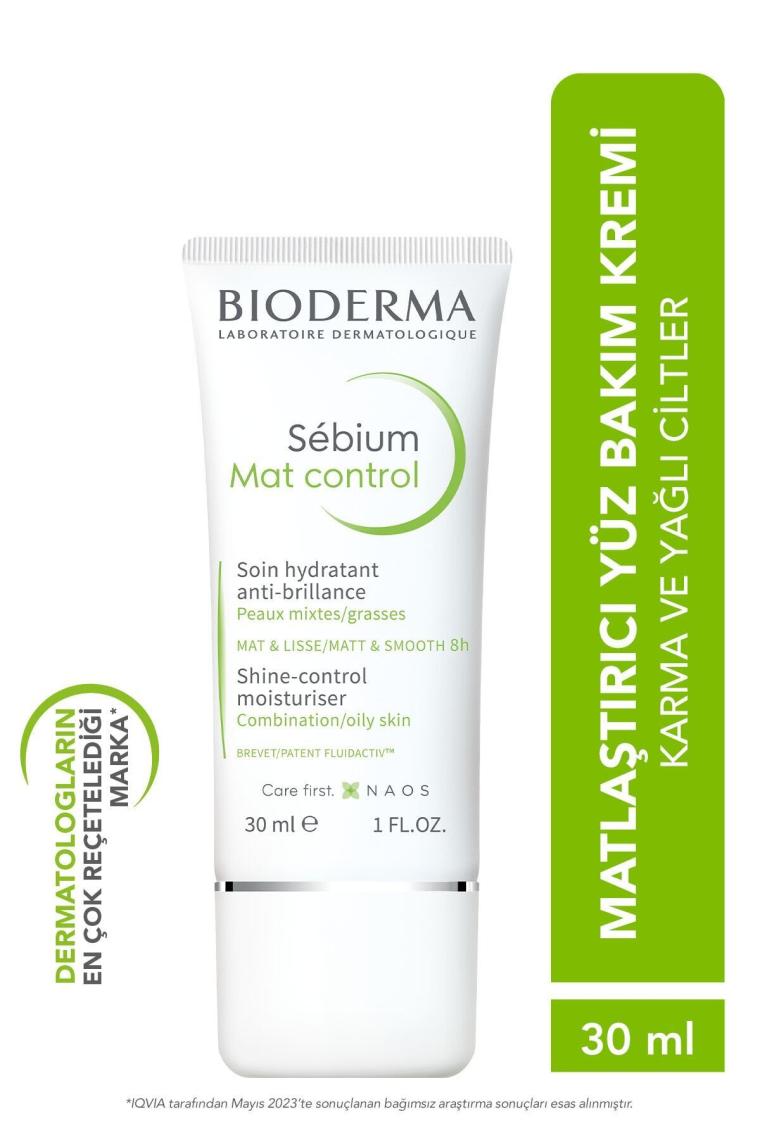Sebium Mat Control Matlaştırıcı Parlama Karşıtı Bakım Kremi Karma ve Yağlı Ciltler 30 ml