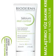 Sebium Mat Control Matlaştırıcı Parlama Karşıtı Bakım Kremi Karma ve Yağlı Ciltler 30 ml