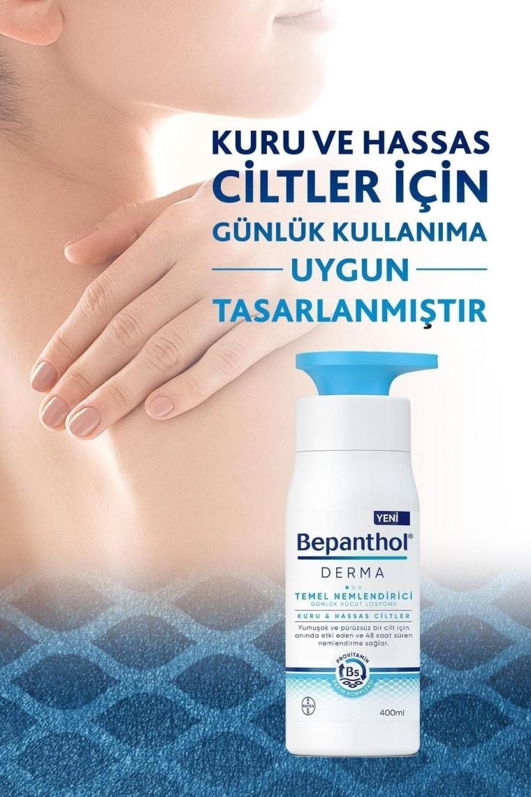 Bepanthol Derma Temel Nemlendirici Günlük Vücut Losyonu 400 ml