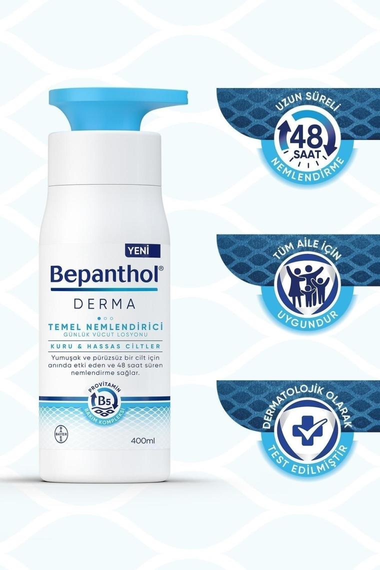 Bepanthol Derma Temel Nemlendirici Günlük Vücut Losyonu 400 ml