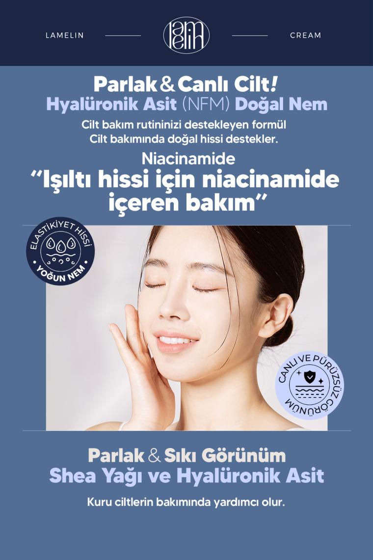 Lamelin Hyaluronic Acid Içeren Nemlendirici Yüz Bakım Kremi Lamelin Hyaluronic Pure Cream 50 ml