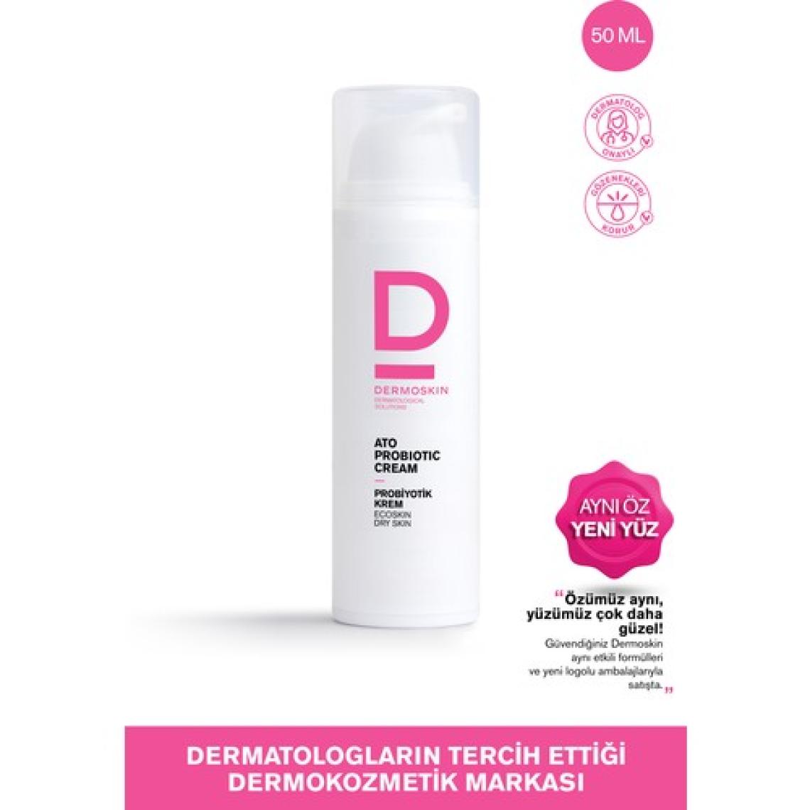 Dermoskin Ato Probiyotik Krem | Kuru Ciltler İçin Nemlendirici Yüz Kremi | 50 ml