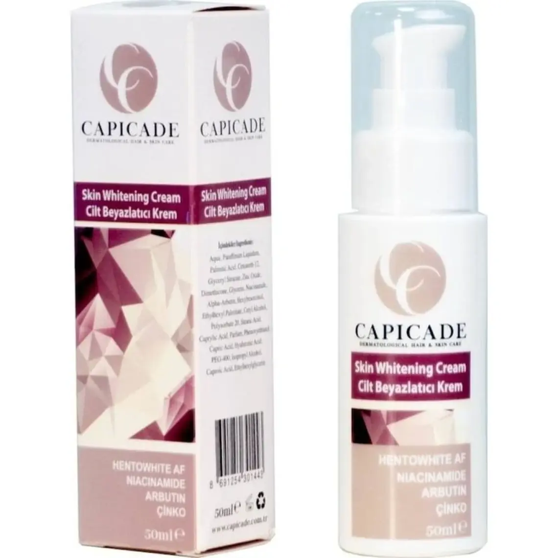 Capicade Cilt Beyazlatıcı Krem 50 Ml