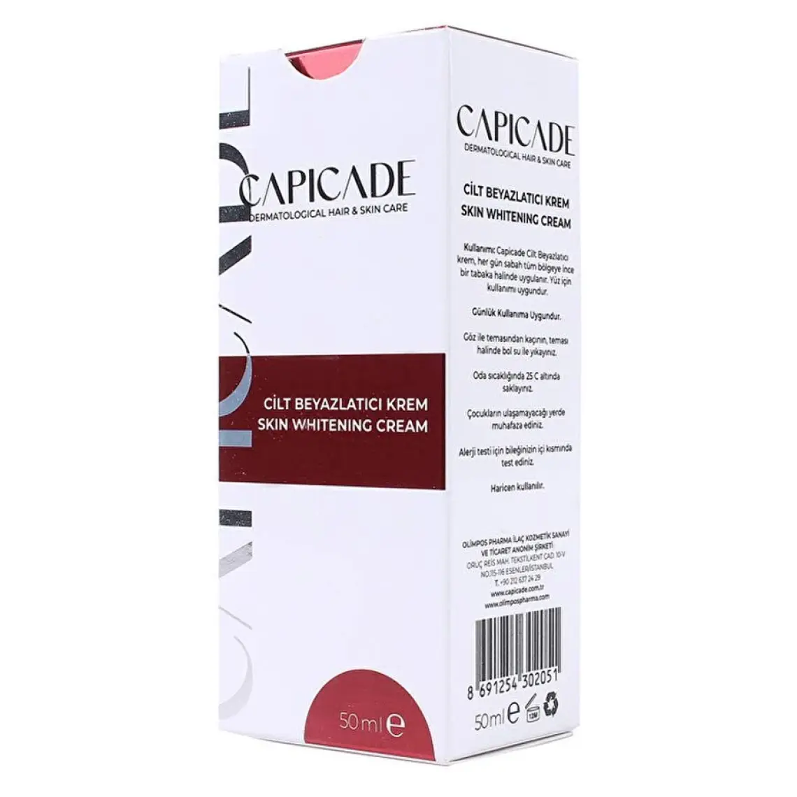Capicade Cilt Beyazlatıcı Krem 50 Ml