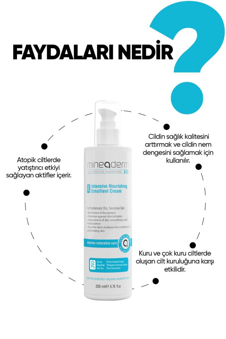 Mineaderm İntensive Nourishing Emollient Creme 200 ml