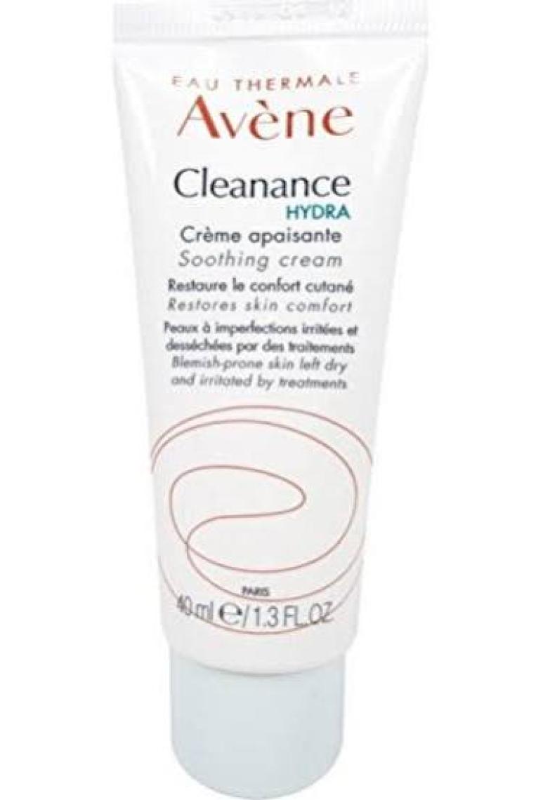 Avene Cleanance Hydra Yoğun Nemlendirici Krem - Avène Termal Su ve Glycerin ile Zenginleştirilmiştir, 40 ml