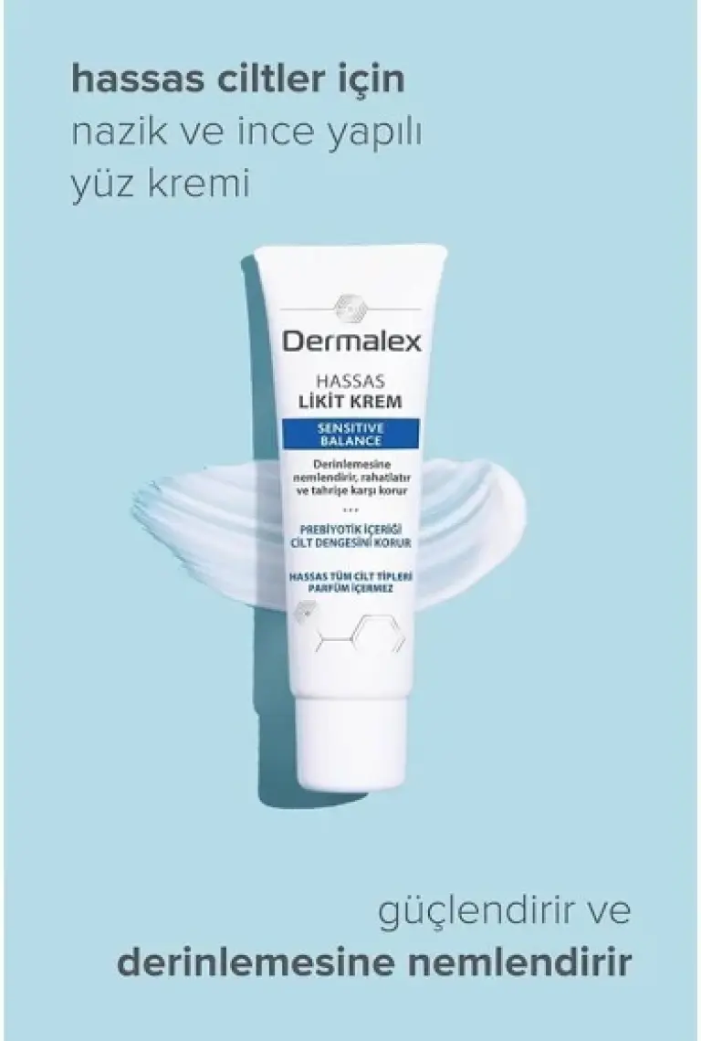 Sensitive Nemlendirici Prebiyotik İçerikli Likit Yüz Kremi 50ml