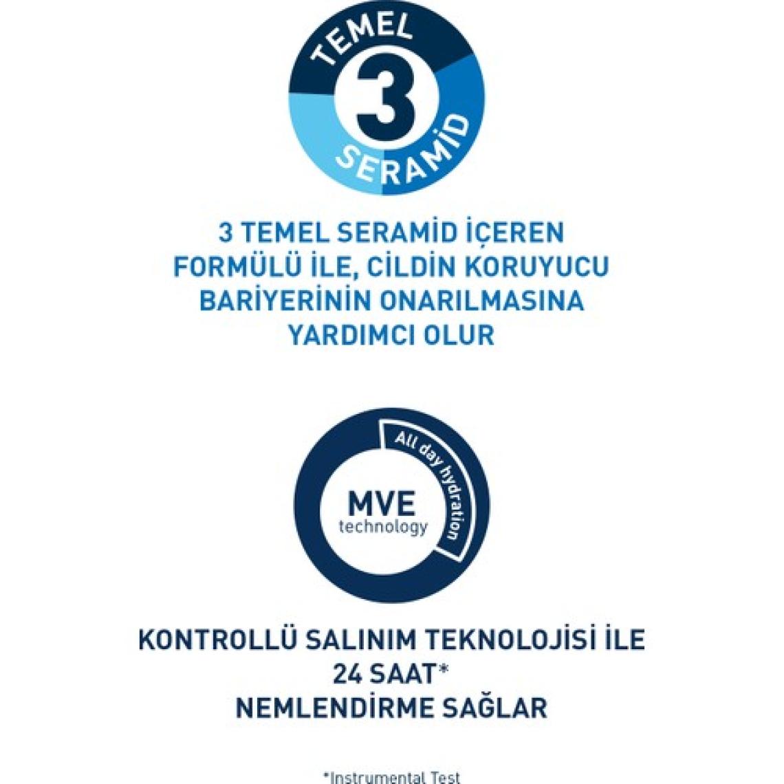Cerave Nemlendirici Yüz Kremi Kuru Cilter için Hyalüronik Asit İçerikli  52 ml