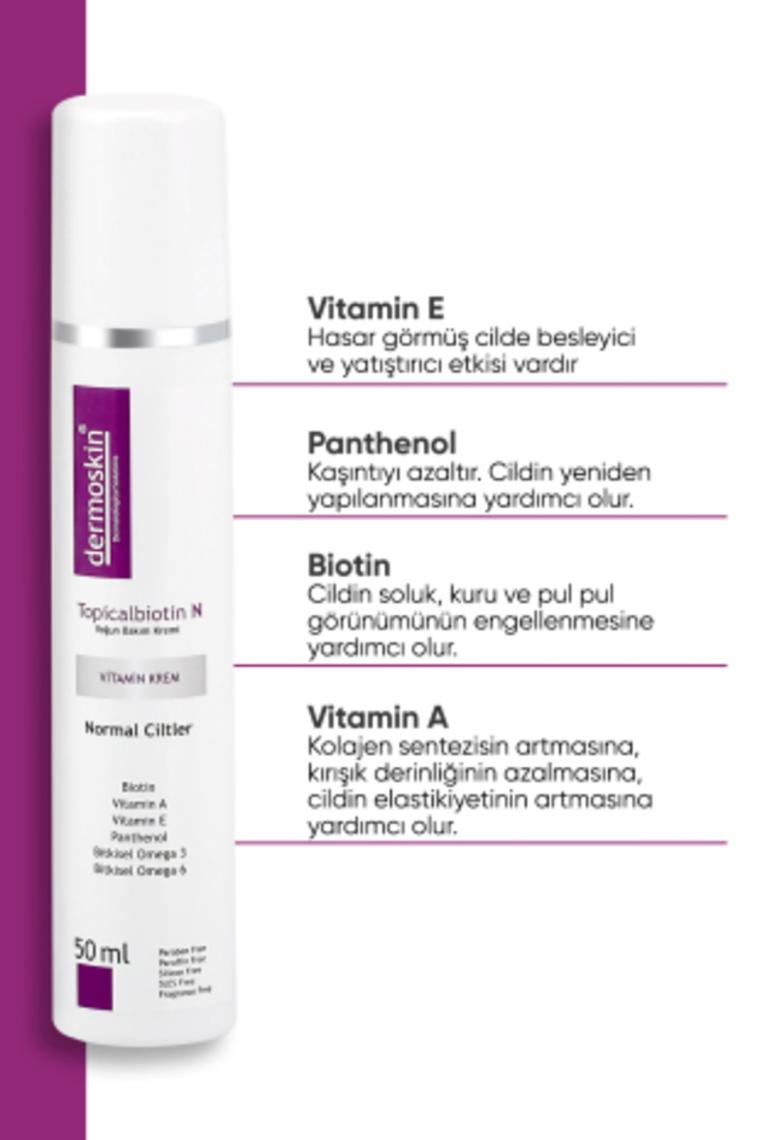 Dermoksin Topicalbiotin N Normal Ciltler için Bakım Kremi 50ml