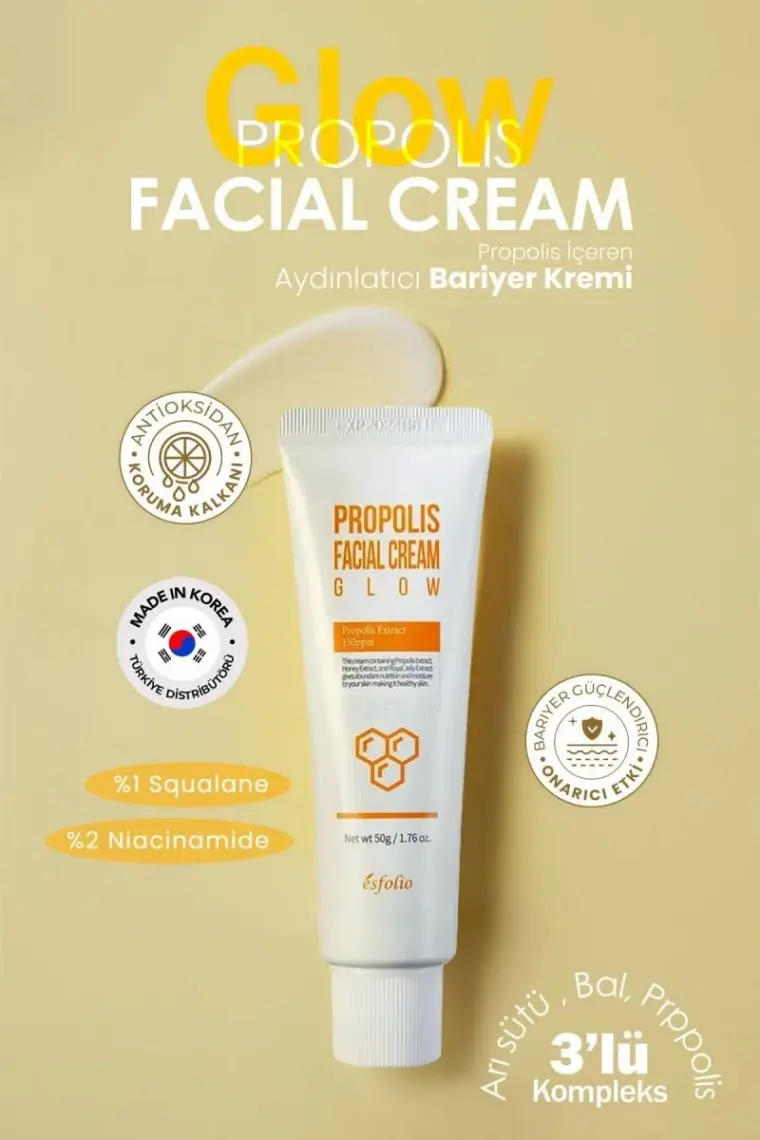 Esfolio Propolis Içeren Nemlendirici Bariyer Kremi Propolis Facial Cream 50 ml