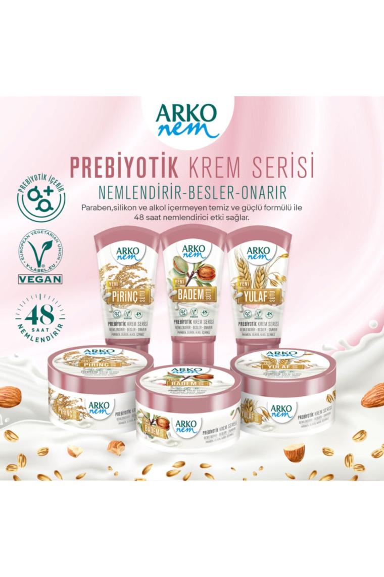 Arko Nem Prebiyotik Krem Serisi Yulaf Sütü 60 ml El ve Vücut Kremi