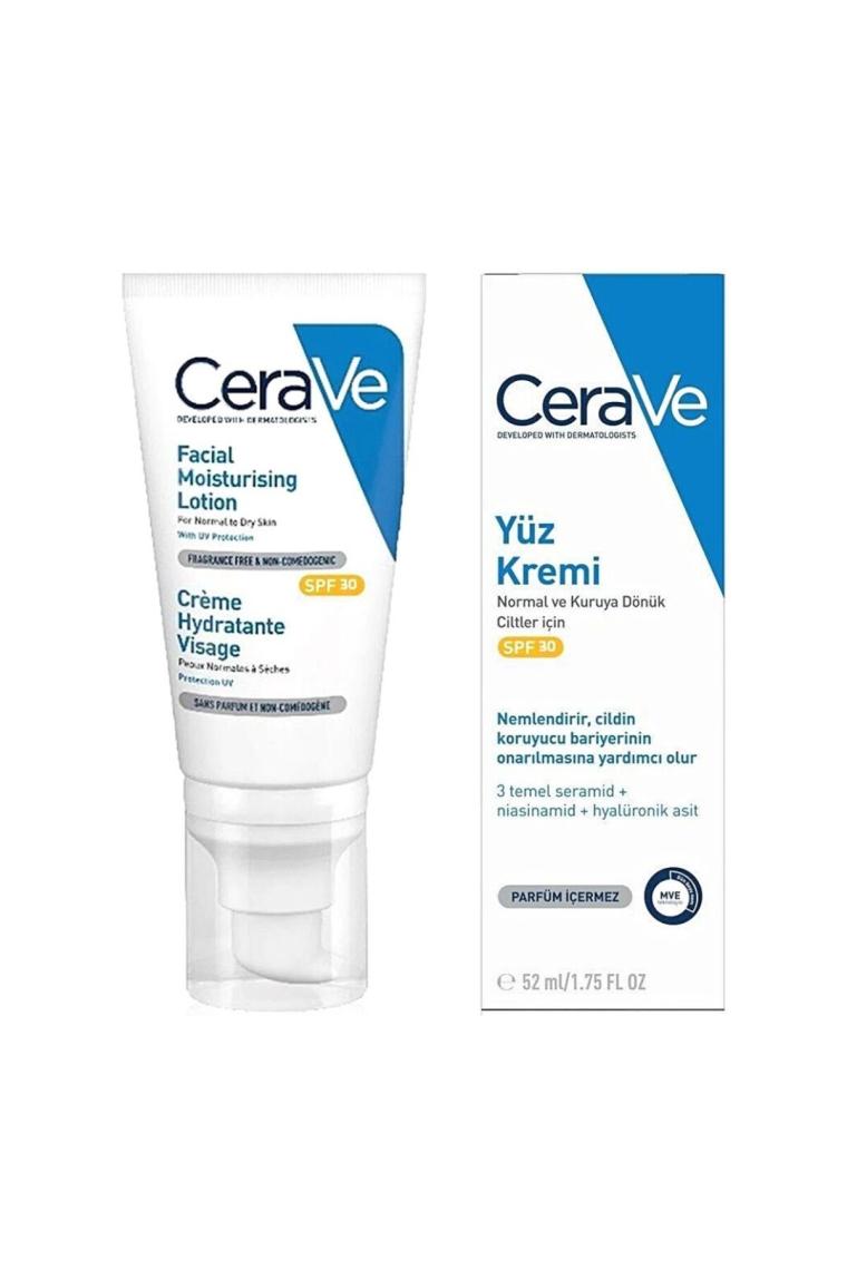 Nemlendirici Yüz Kremi Normal Ve Kuruya Dönük Ciltler Için Spf30 52 ml