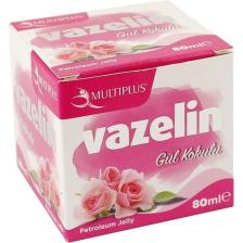 Multiplus Doğal Katı Renkli Gül Kokulu Pembe Vazelin 80 ml