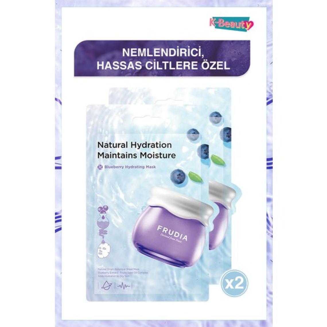 Frudia Blueberry 1 Adet Nemlendirici Yüz Maskesi X2 Adet