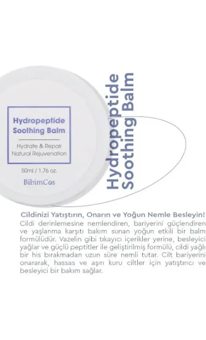 Bibimcos Hydro-Peptide Soothing Yoğun Nemlendirici Balm 50 gr