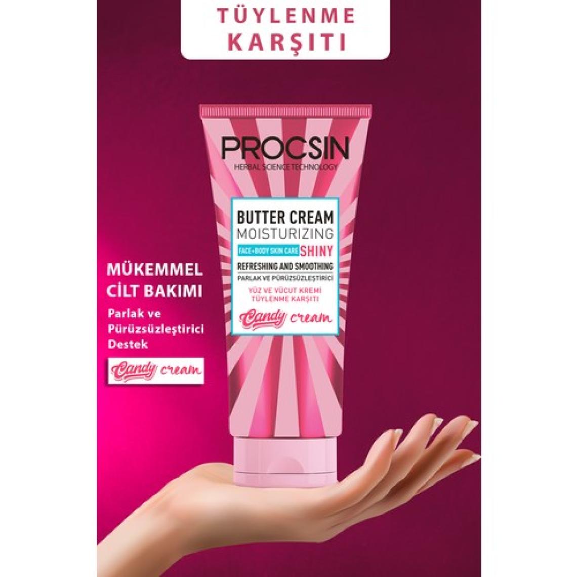 PROCSIN Butter Cream Tüy Azaltıcı ve Pürüzsüzlük Efekti Veren Günlük Nemlendirici 175 ML