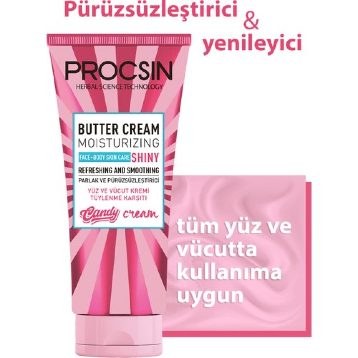 PROCSIN Butter Cream Tüy Azaltıcı ve Pürüzsüzlük Efekti Veren Günlük Nemlendirici 175 ML