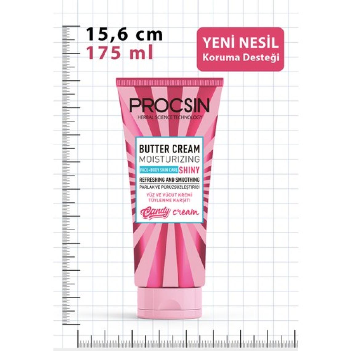 PROCSIN Butter Cream Tüy Azaltıcı ve Pürüzsüzlük Efekti Veren Günlük Nemlendirici 175 ML