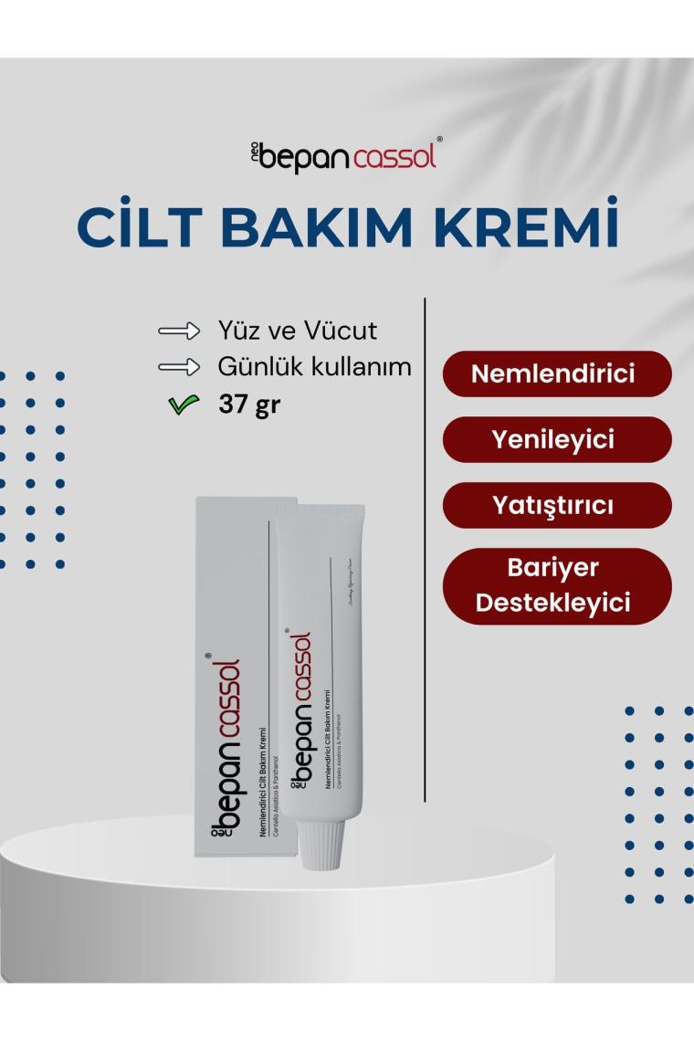Neobepan Cassol Cilt Bakım Kremi 37 gr - Cica Centella Su Bazlı, Nemlendirici, Yatıştırıcı Bariyer Krem