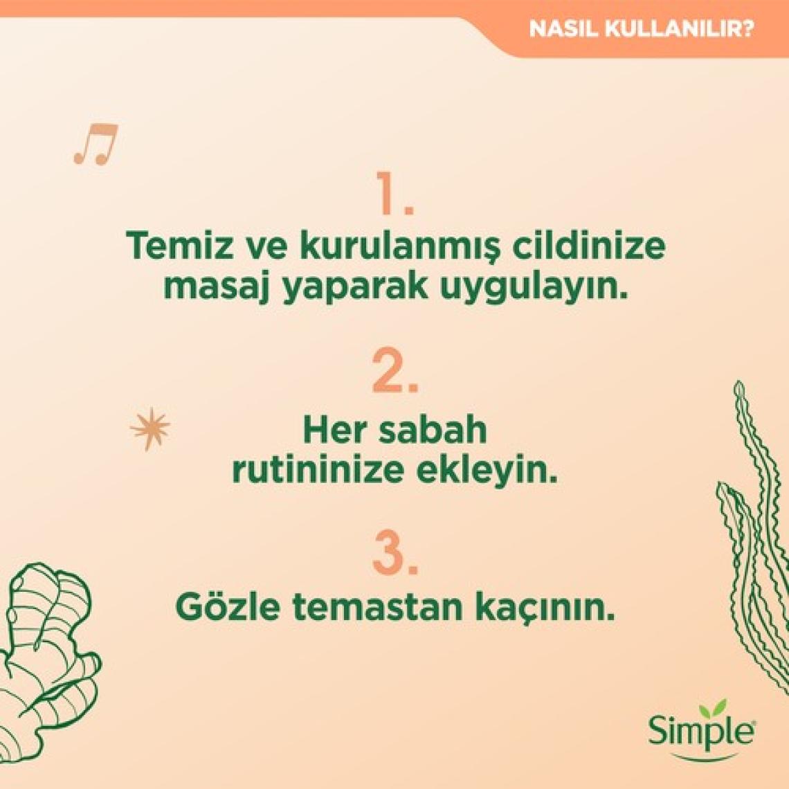 Simple Protect 'N' Glow Üçlü Koruma Etkili SPF30 Nemlendirici Işıltısını Kaybetmiş Ciltler İçin 40 ml