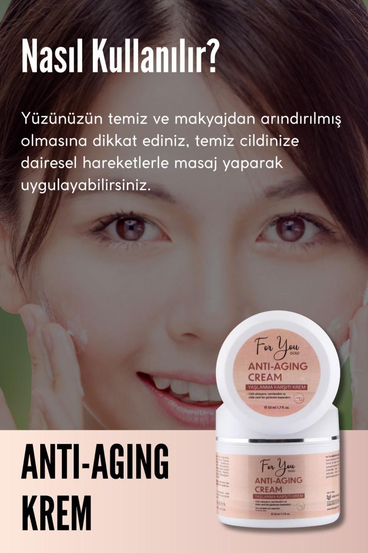 For You Gold Anti-Aging Etkili Yaşlanma Karşıtı Bakım Kremi