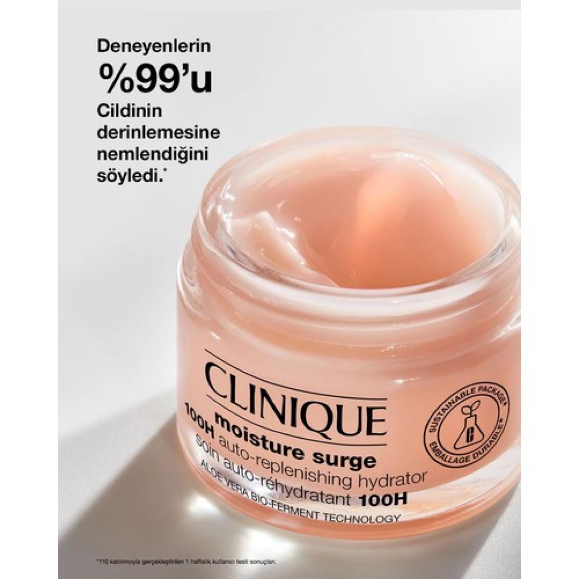 Clinique Moisture Surge™ 100 Saat Etkili Nemlendirici Yüz Kremi 30ml | Aloe Vera BioFerment, Hyalüronik Asit