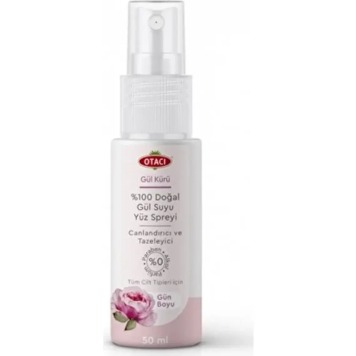 Otacı Gül Kürü %100 Doğal Gül Suyu Spreyi 50ml