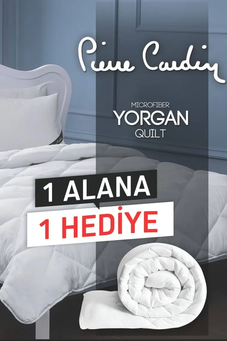 Pierre Cardin 2'li Microfiber Yorgan Çift Kişilik