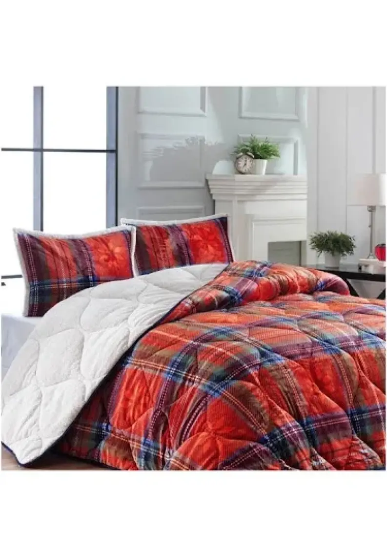 Merinos Volante Indigo Çift Kişilik Yorgan Set