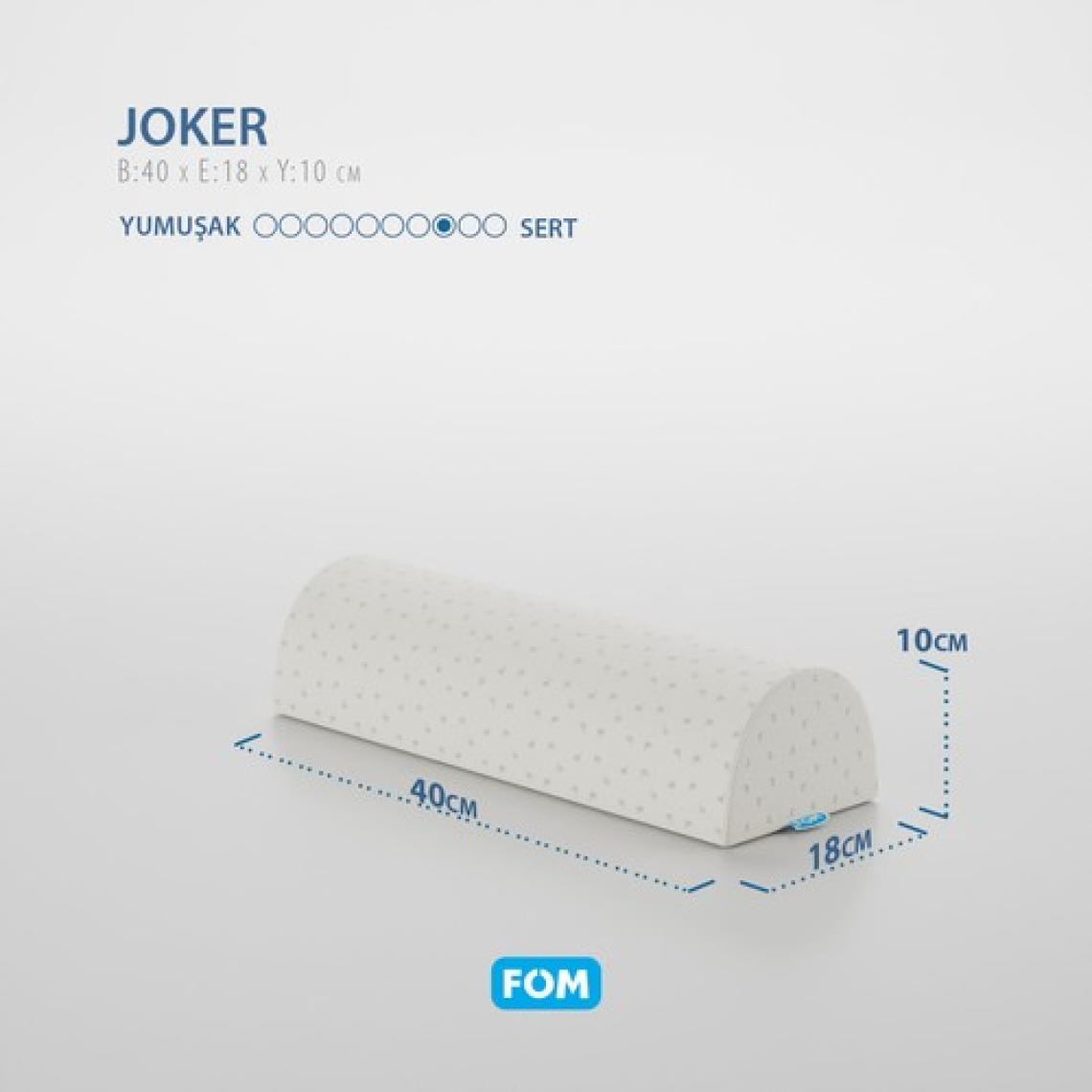 FOM 2'li Joker Çok Amaçlı Visco Horlama Seyahat Uyku Yastık Seti 40 x 18 x 10